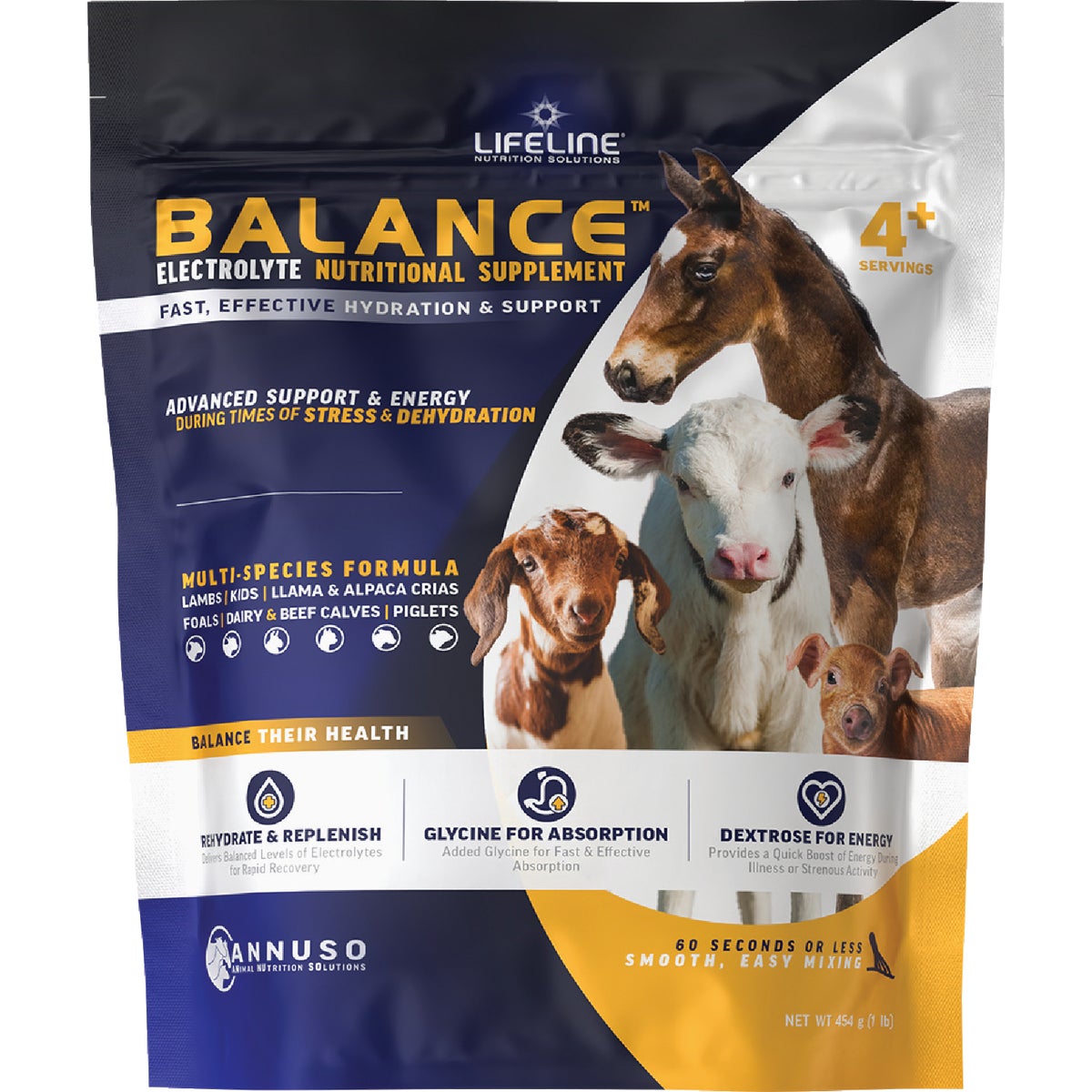 LifeLIne Balance 1 Lb. Multi-Species Electrolyte Nutritional Supplement