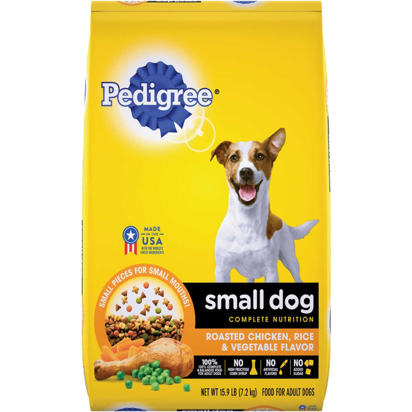 Pedigree Small Dog Complete Nutrition 14 Lb. Roasted Chicken, Rice, & Vegetable Adult Dry Dog Food Image 1