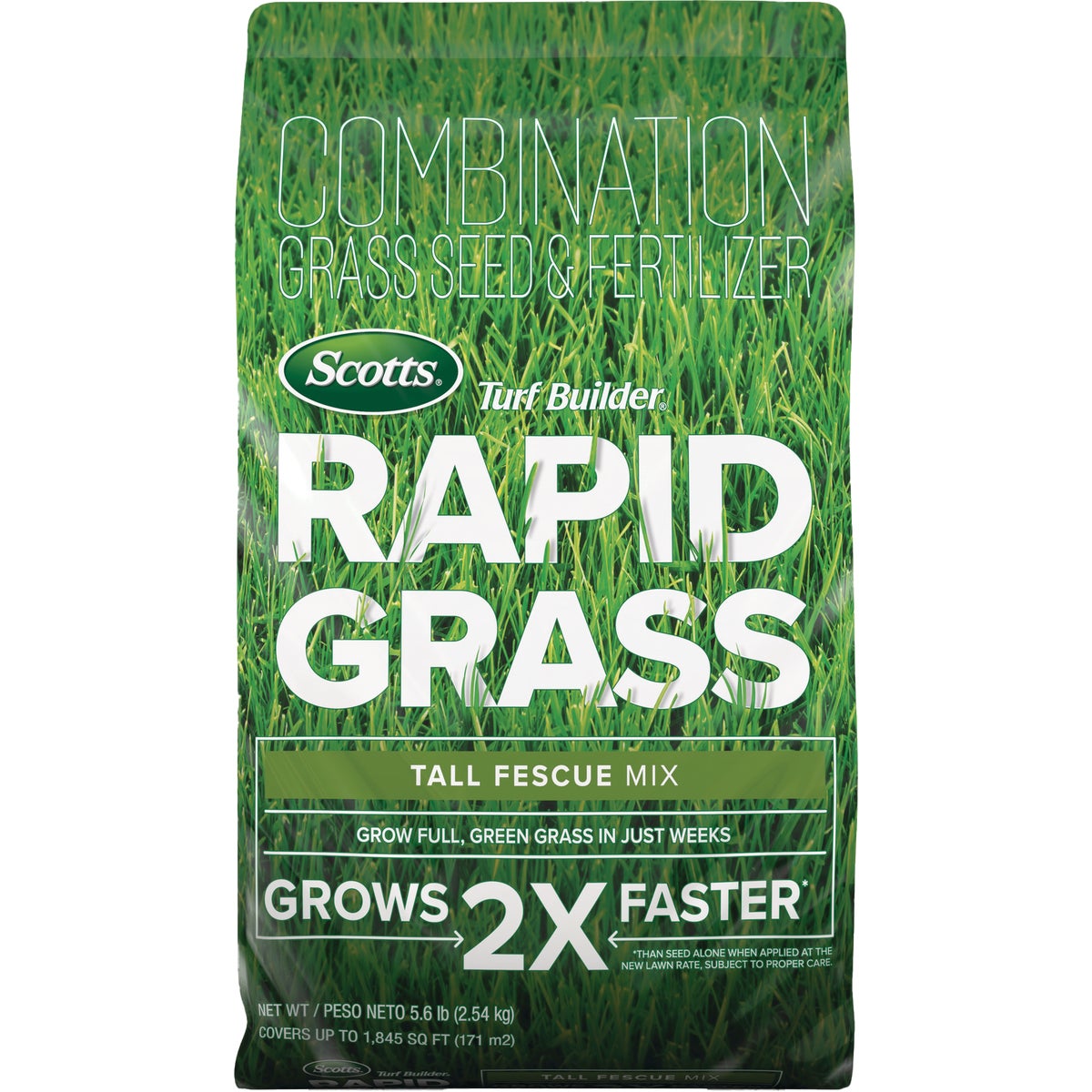 Scotts Turf Builder Rapid Grass 5.6 Lb. 1845 Sq. Ft. Tall Fescue Mix Grass Seed & Fertilizer Combination Image 1