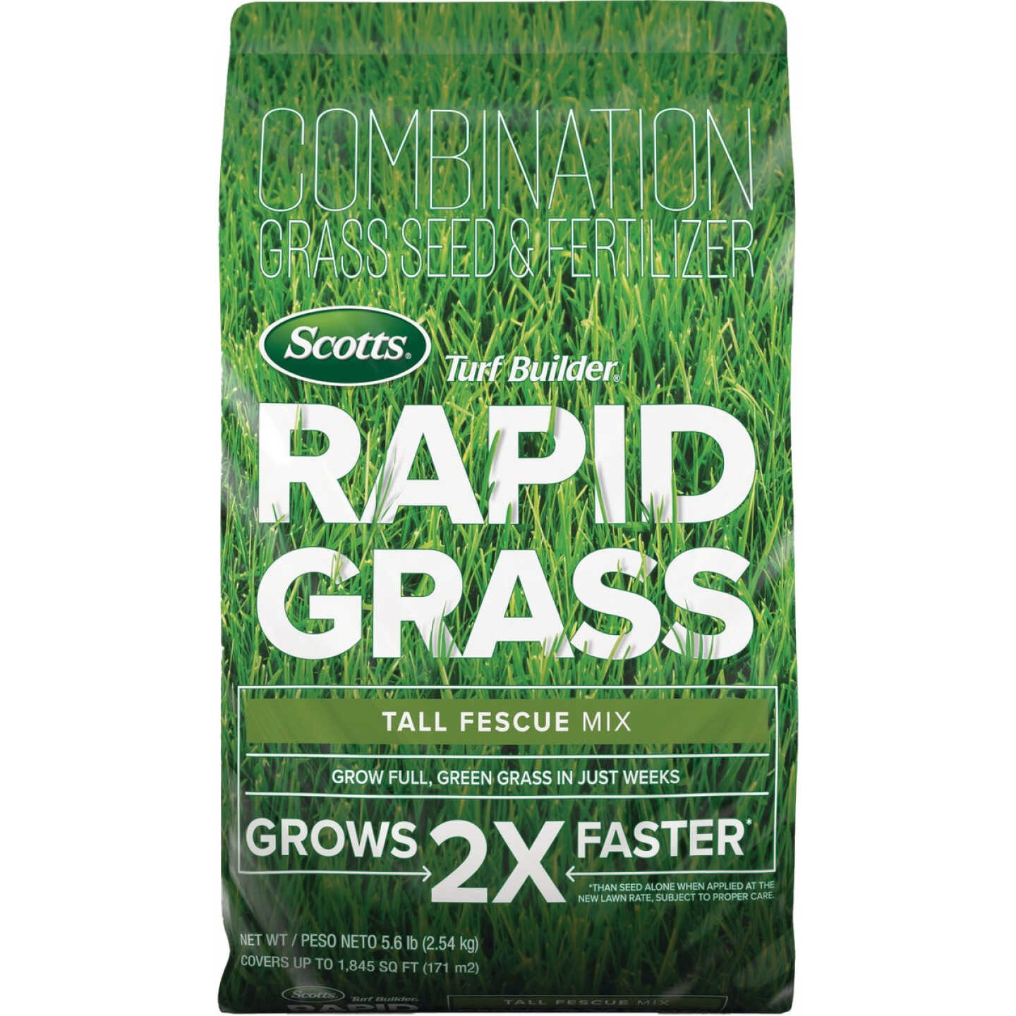 Scotts Turf Builder Rapid Grass 5.6 Lb. 1845 Sq. Ft. Tall Fescue Mix Grass Seed & Fertilizer Combination Image 1