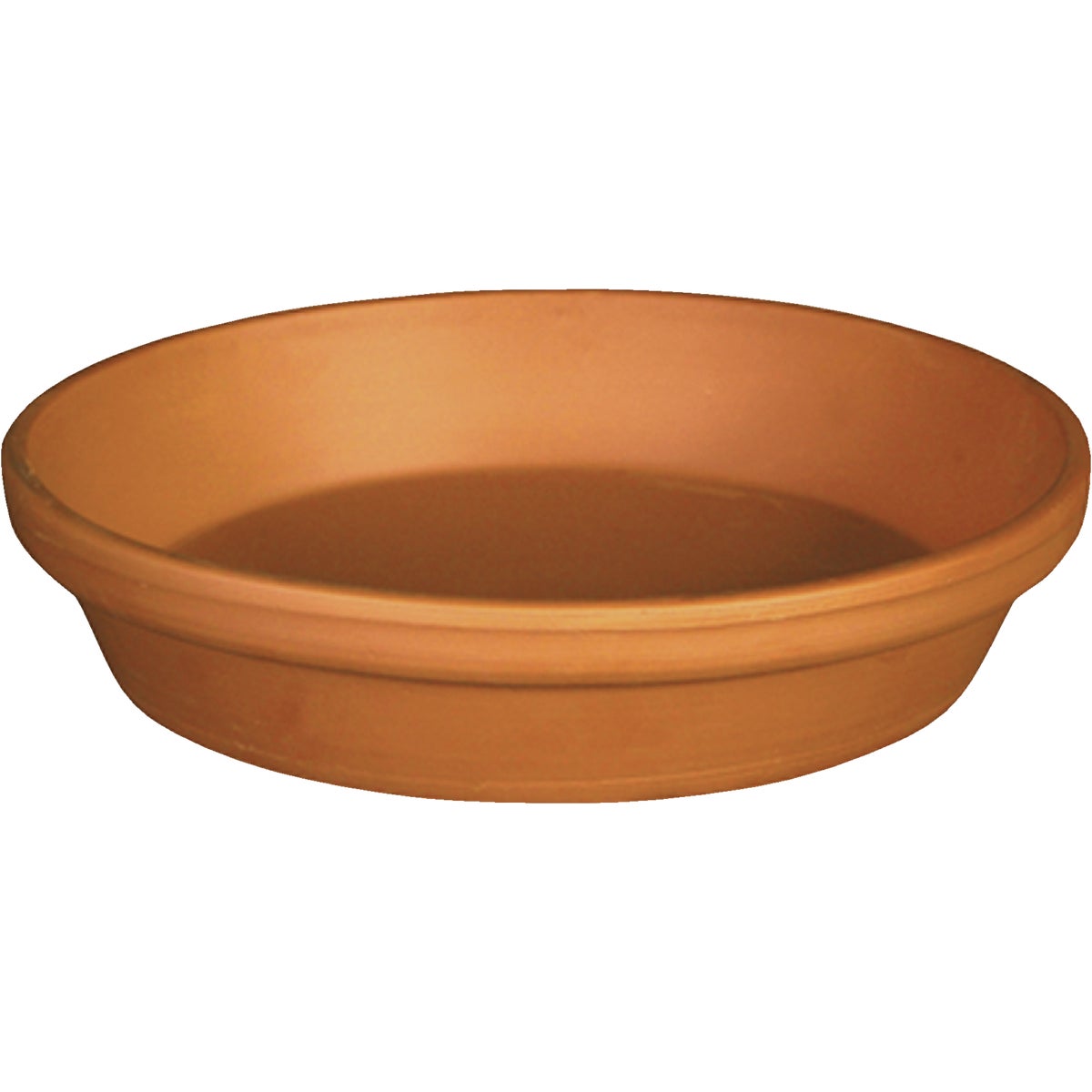 Deroma 4.3 In. Red Terracotta Clay Standard Saucer Image 1