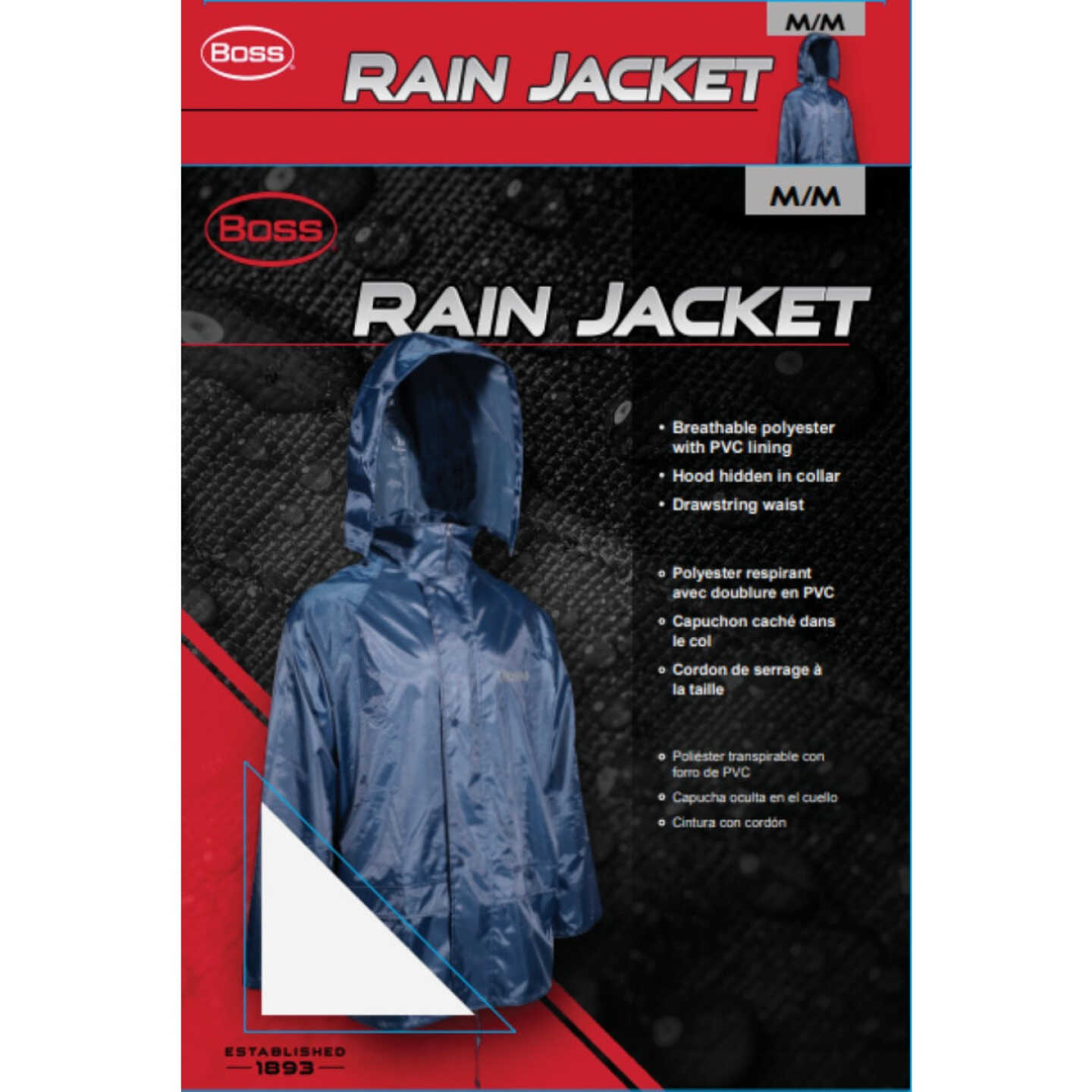 Boss Medium Polyester Rain Jacket Image 2