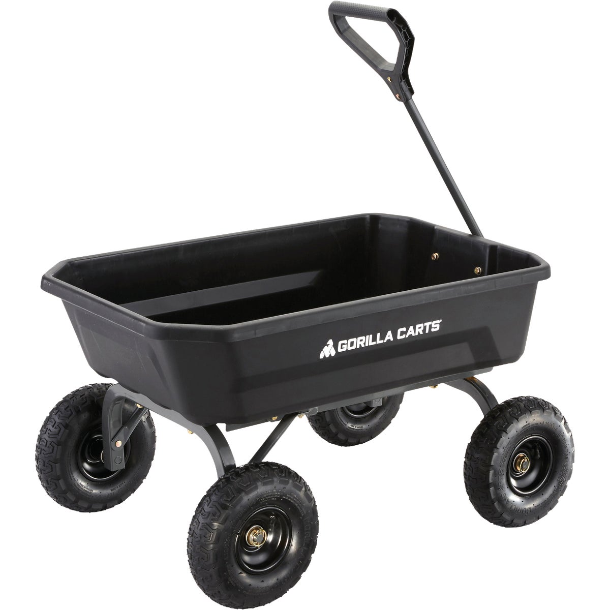 Gorilla Carts 4 Cu. Ft. 600 Lb. Poly Garden Dump Cart Image 4