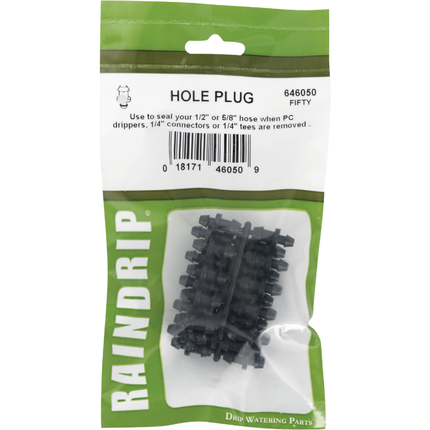 Raindrip 1/2, 0.710 In. Tube Barbed Hose Plug (50-Pack) Image 2