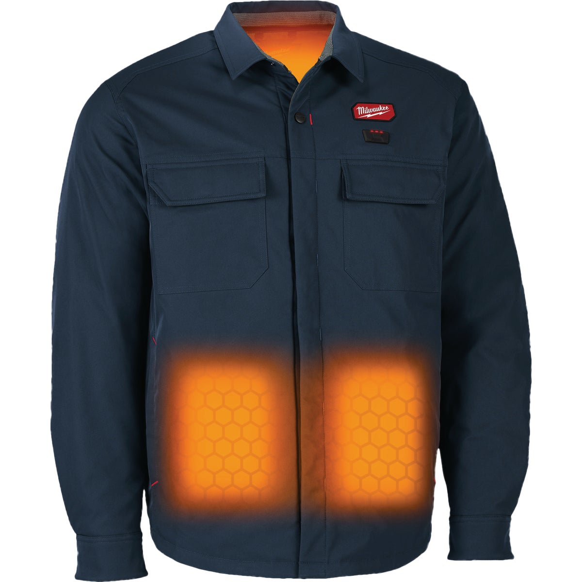 Milwaukee M12 Men's 2XL Navy Heated Shirt Jacket Image 3