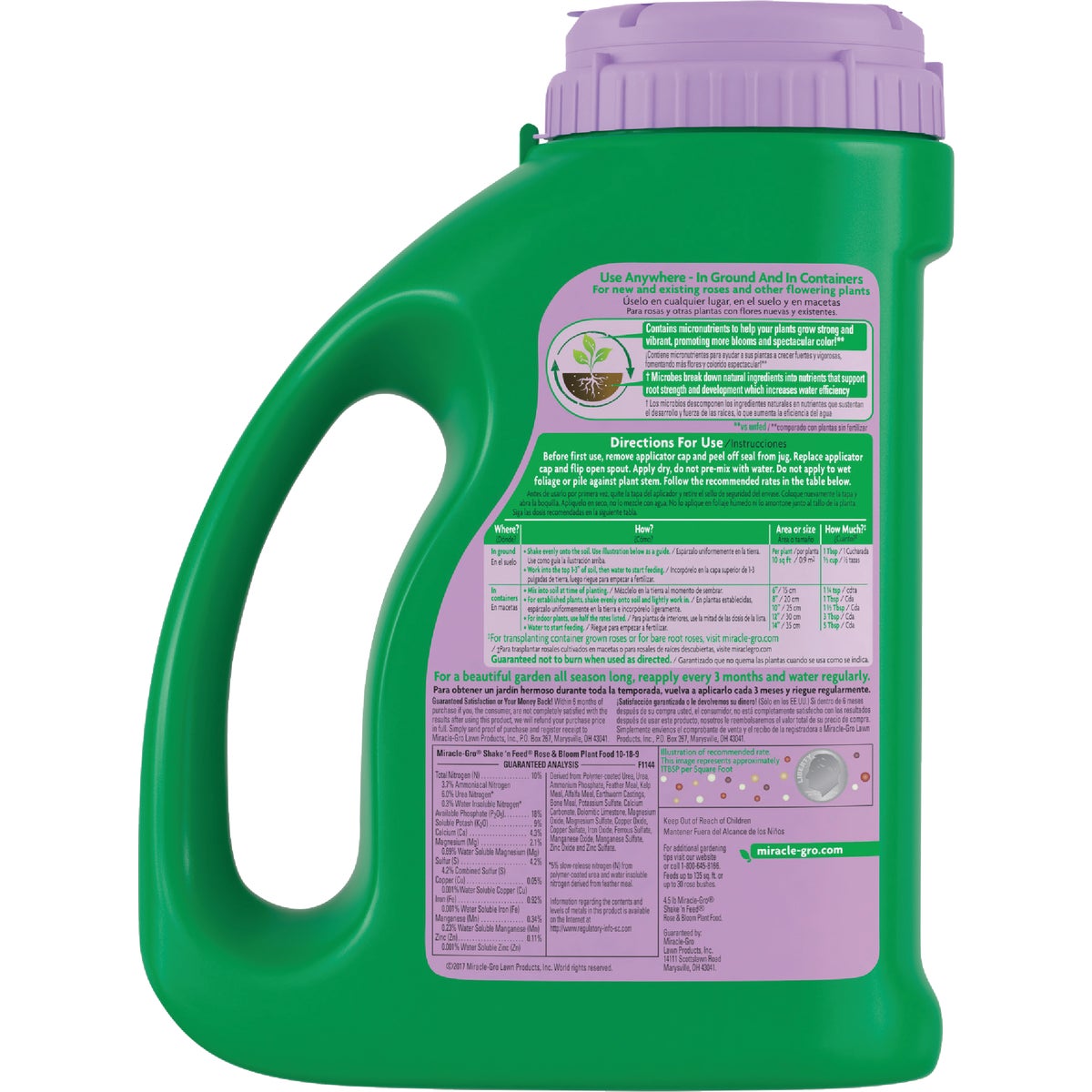 Miracle-Gro Shake 'n Feed 4.5 Lb. Rose & Bloom Plant Food Image 5