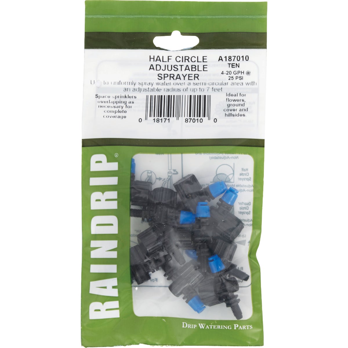Raindrip Half Circle Adjustable Sprayer (10-Pack) Image 2