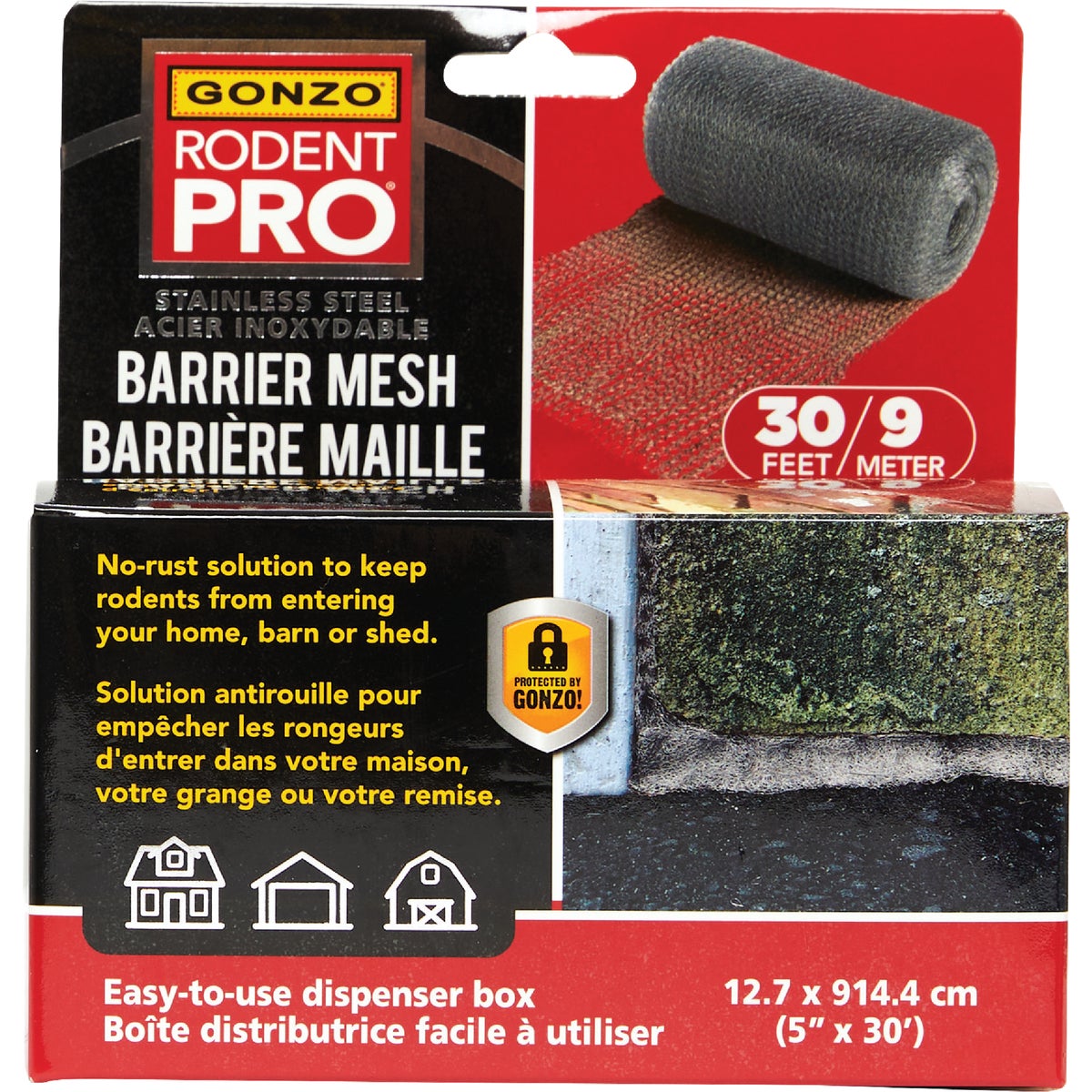 Gonzo RodentPro 5 In. x 30 Ft. Stainless Steel Barrier Mesh Image 4