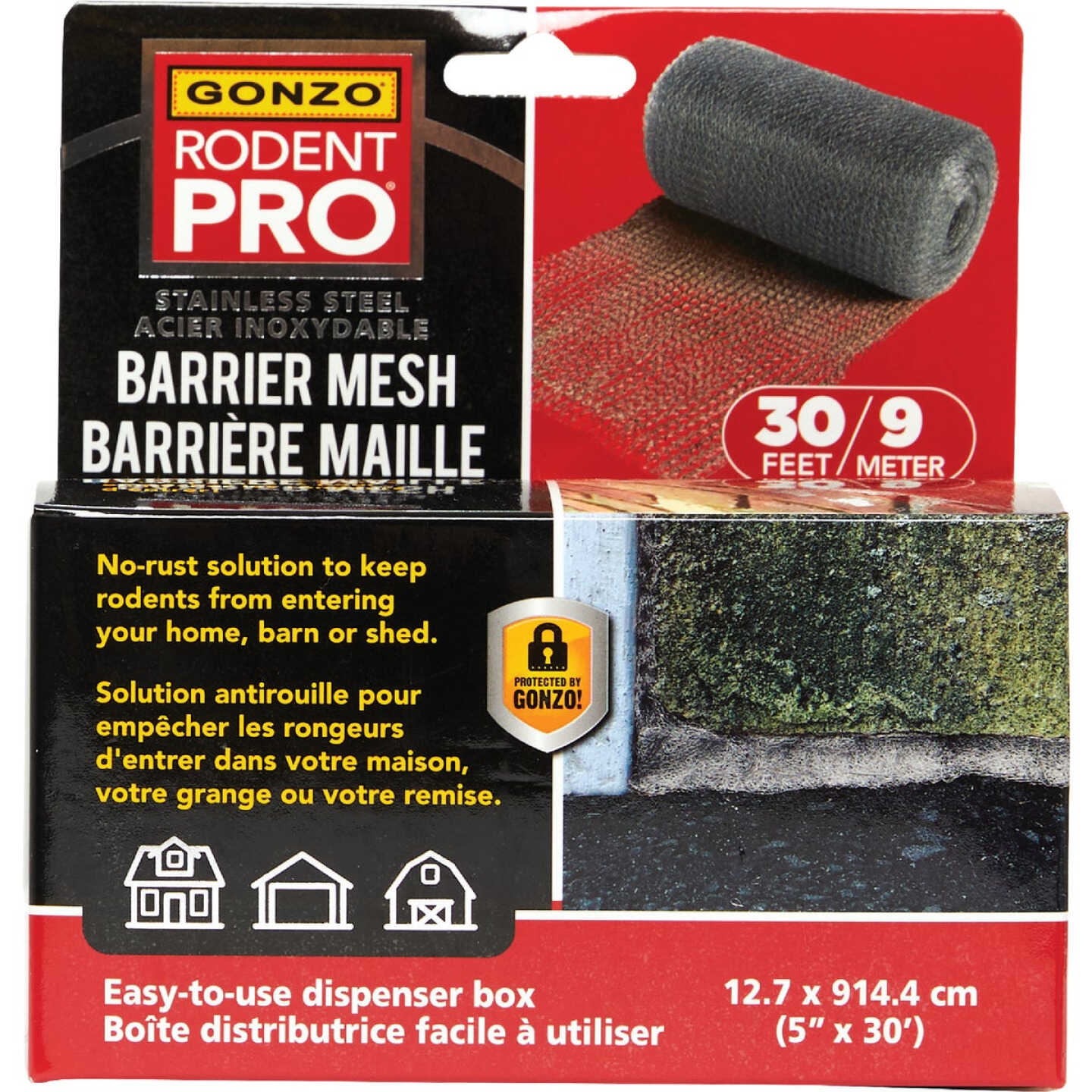 Gonzo RodentPro 5 In. x 30 Ft. Stainless Steel Barrier Mesh Image 4