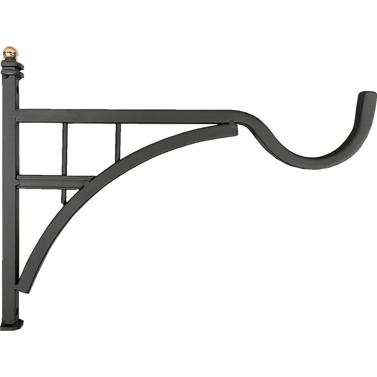 Panacea 12 In. Black Steel Modern Farmhouse Bracket