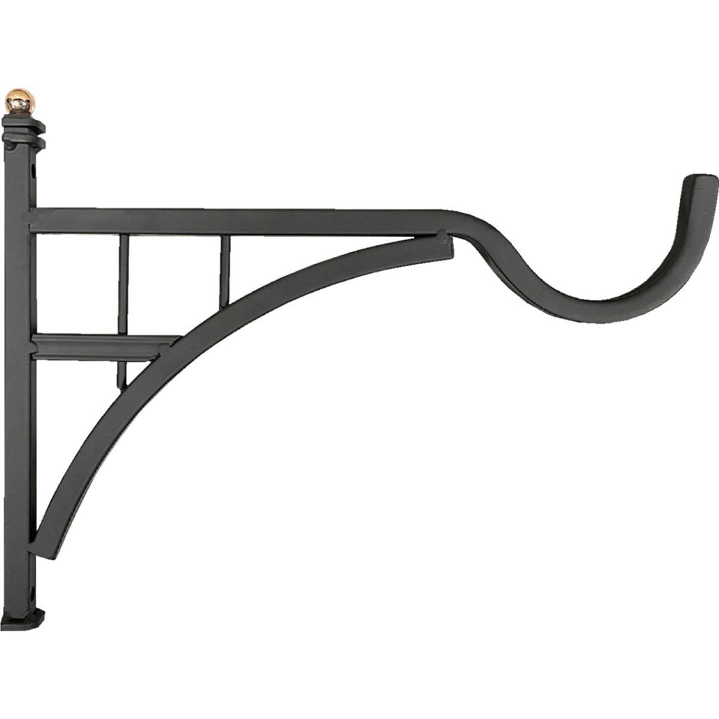 Panacea 12 In. Black Steel Modern Farmhouse Bracket Image 1