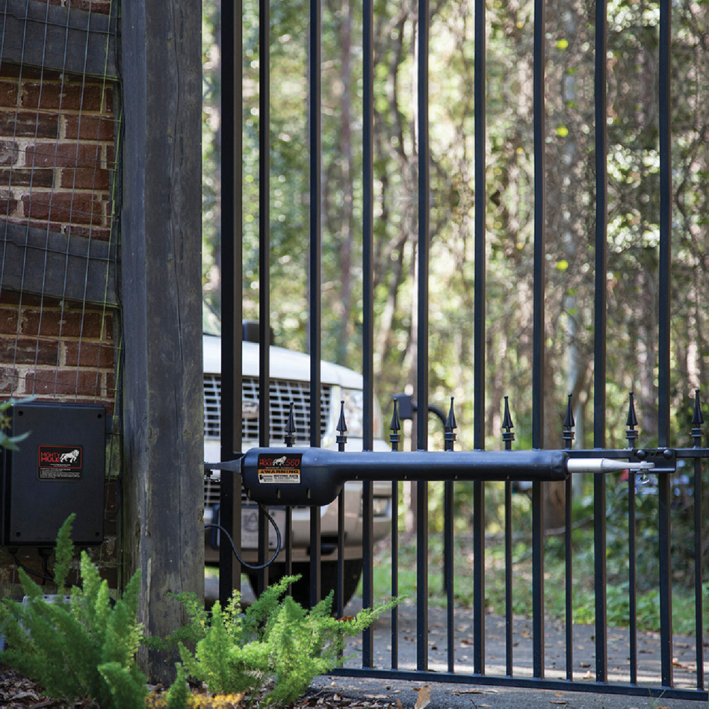 Mighty Mule MM571W 18 Ft. 850 Lb. Heavy-Duty Single Gate Opener Kit Image 2