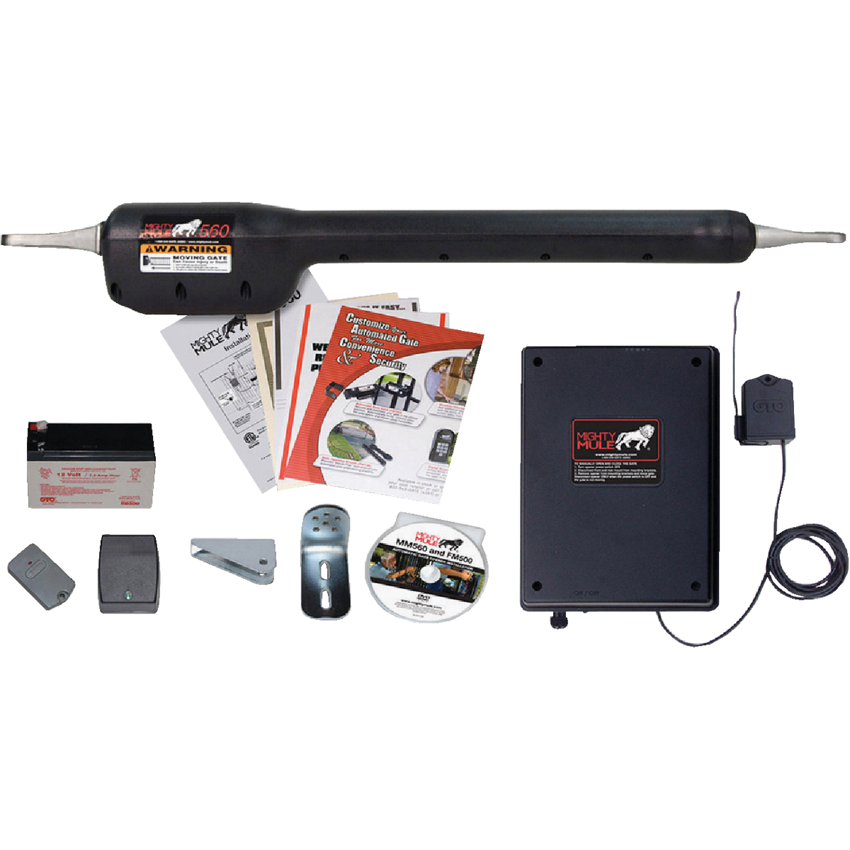 Mighty Mule MM571W 18 Ft. 850 Lb. Heavy-Duty Single Gate Opener Kit Image 7