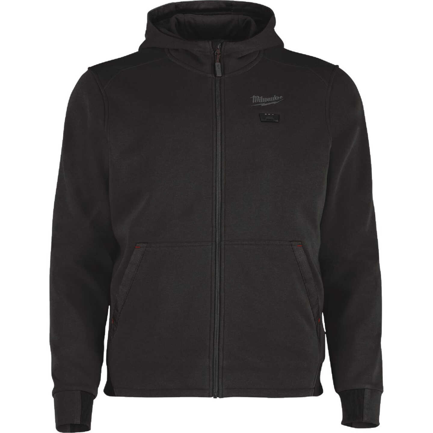 Milwaukee M12 Men's XL Black Full-Zip Heated Hoodie Kit Image 1
