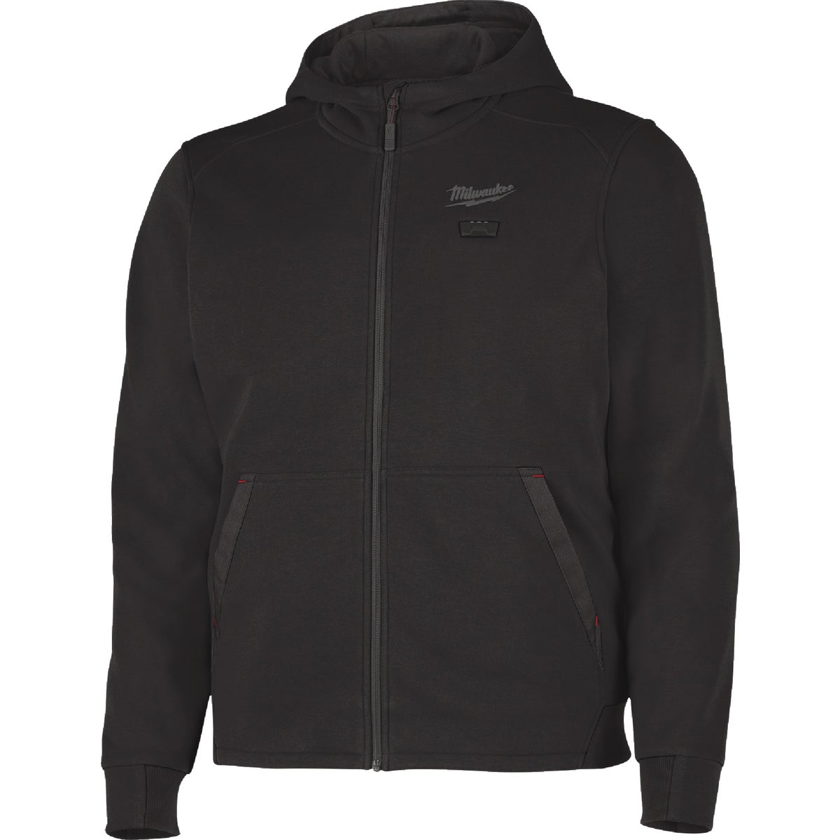 Milwaukee M12 Men's XL Black Full-Zip Heated Hoodie Kit Image 7