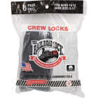 Railroad Sock Black/Gray Crew Sock (6-Pack) Image 2