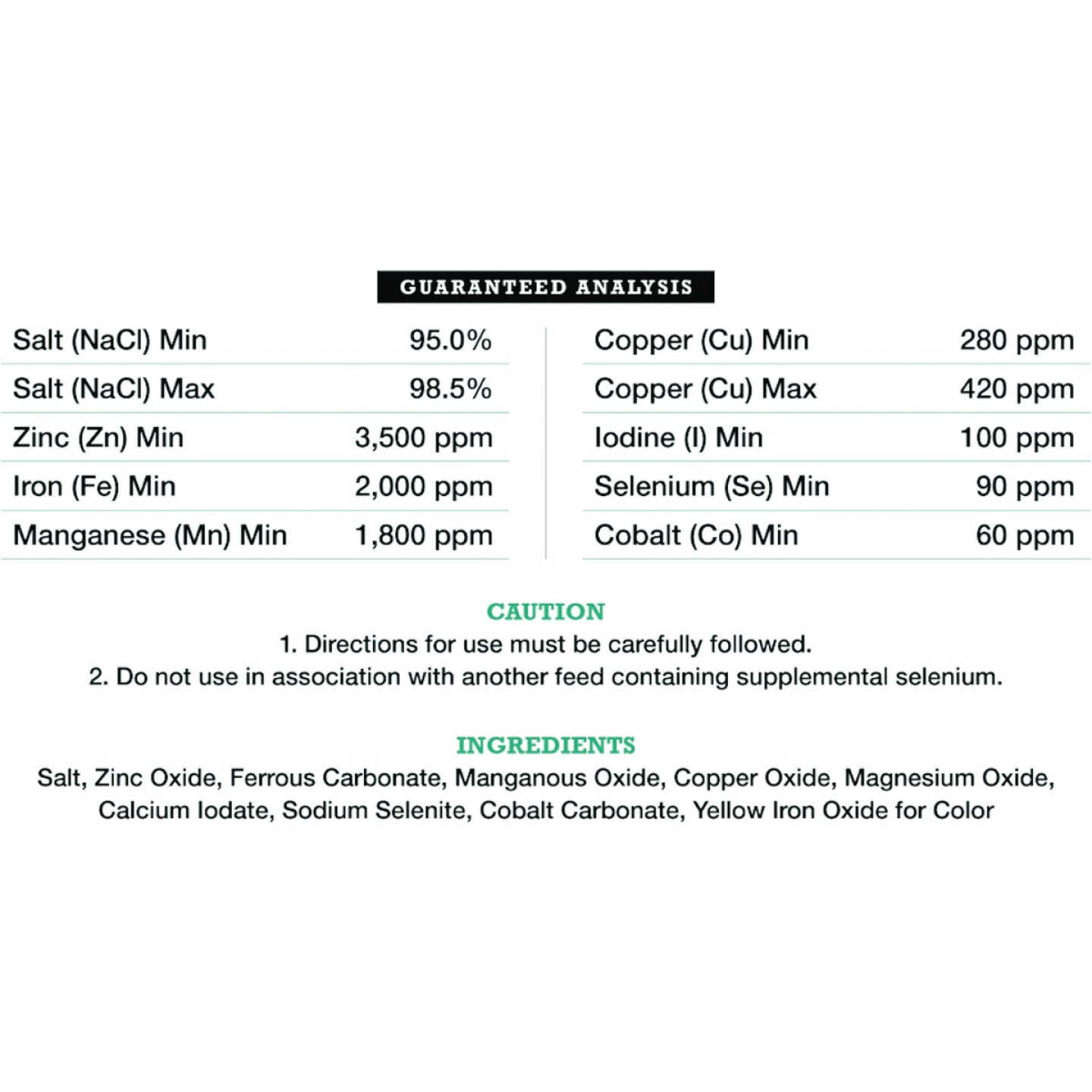American Stockman 50 Lb. Selenium-90 Trace Mineralized Salt Image 3