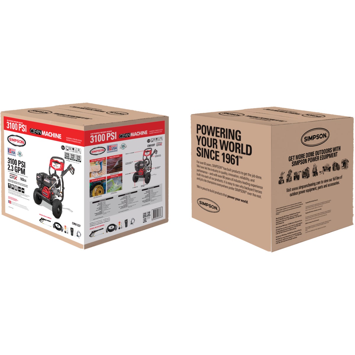 Simpson Megashot 3100 PSI 2.4 GPM Cold Water Gas Pressure Washer Image 5