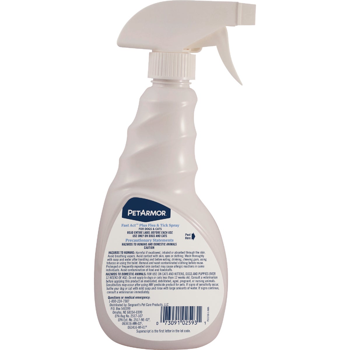 PetArmor Fast Act Plus 16 Oz. Trigger Spray Flea & Tick Treatment for Dogs & Cats Image 6