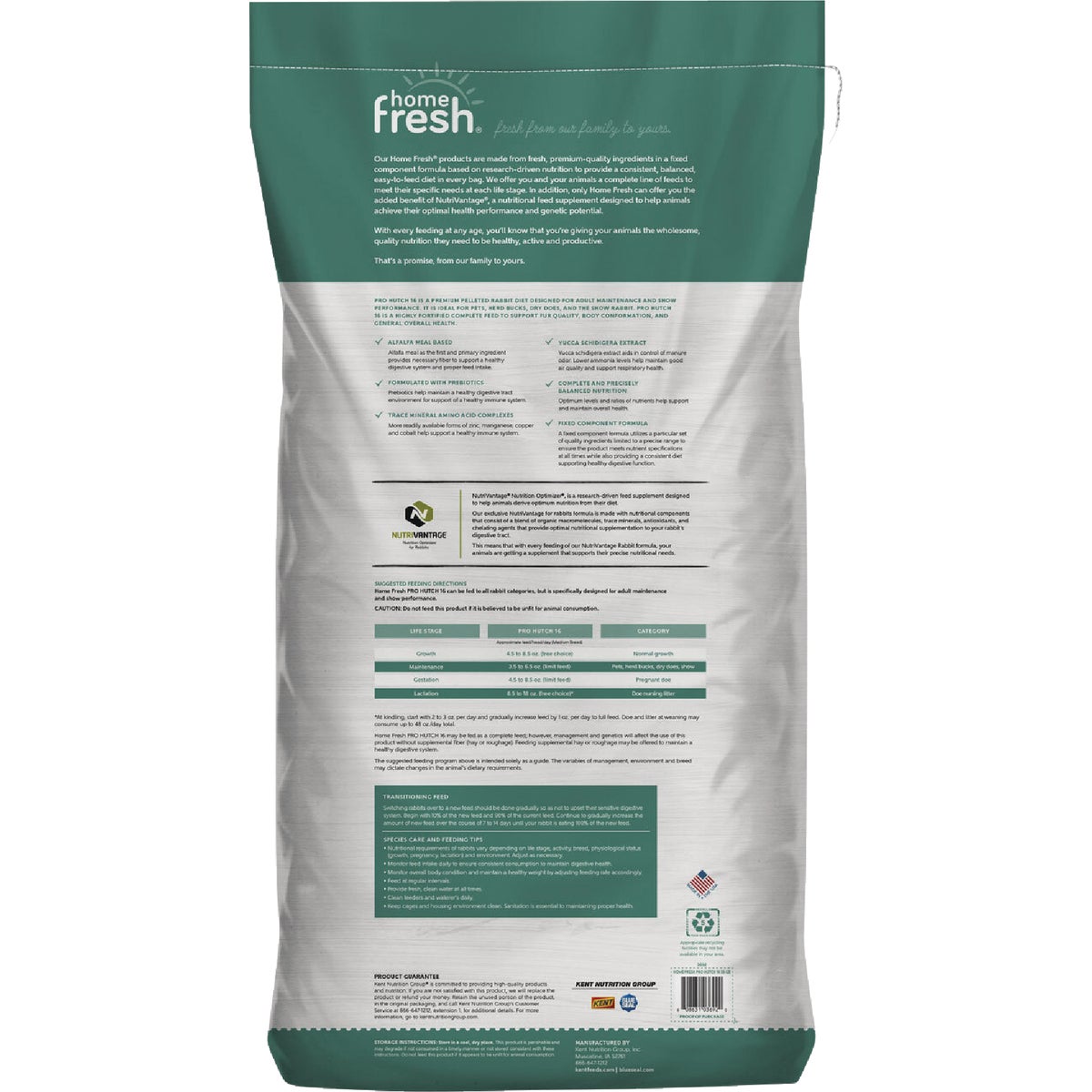 Kent Home Fresh Pro Hutch 16 50 Lb. Rabbit Feed Image 6