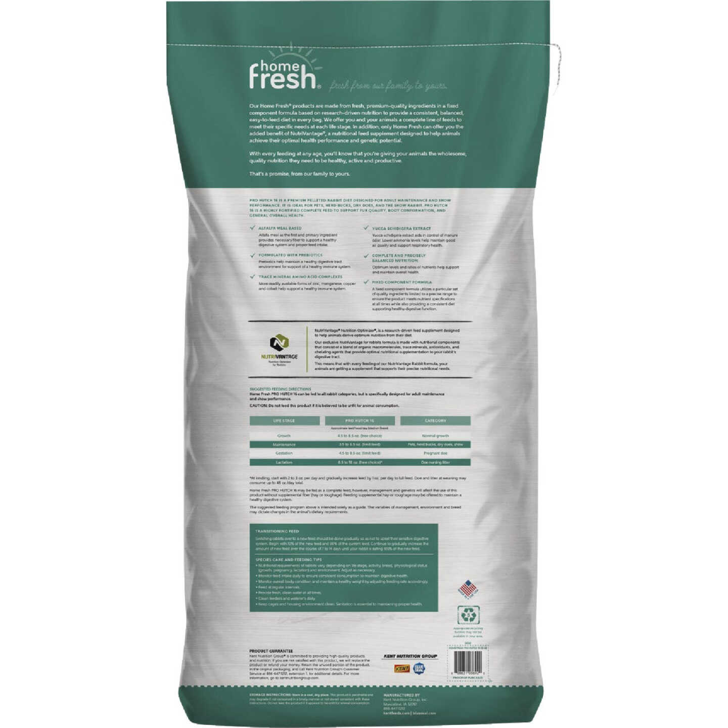 Kent Home Fresh Pro Hutch 16 50 Lb. Rabbit Feed Image 6