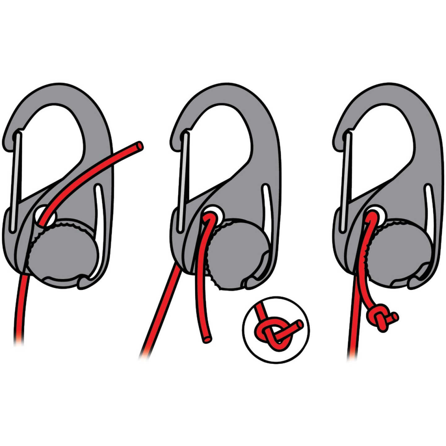 Nite Ize CamJam Plastic with Stainless Steel Gate Rope Tightener (4-Pack) Image 5