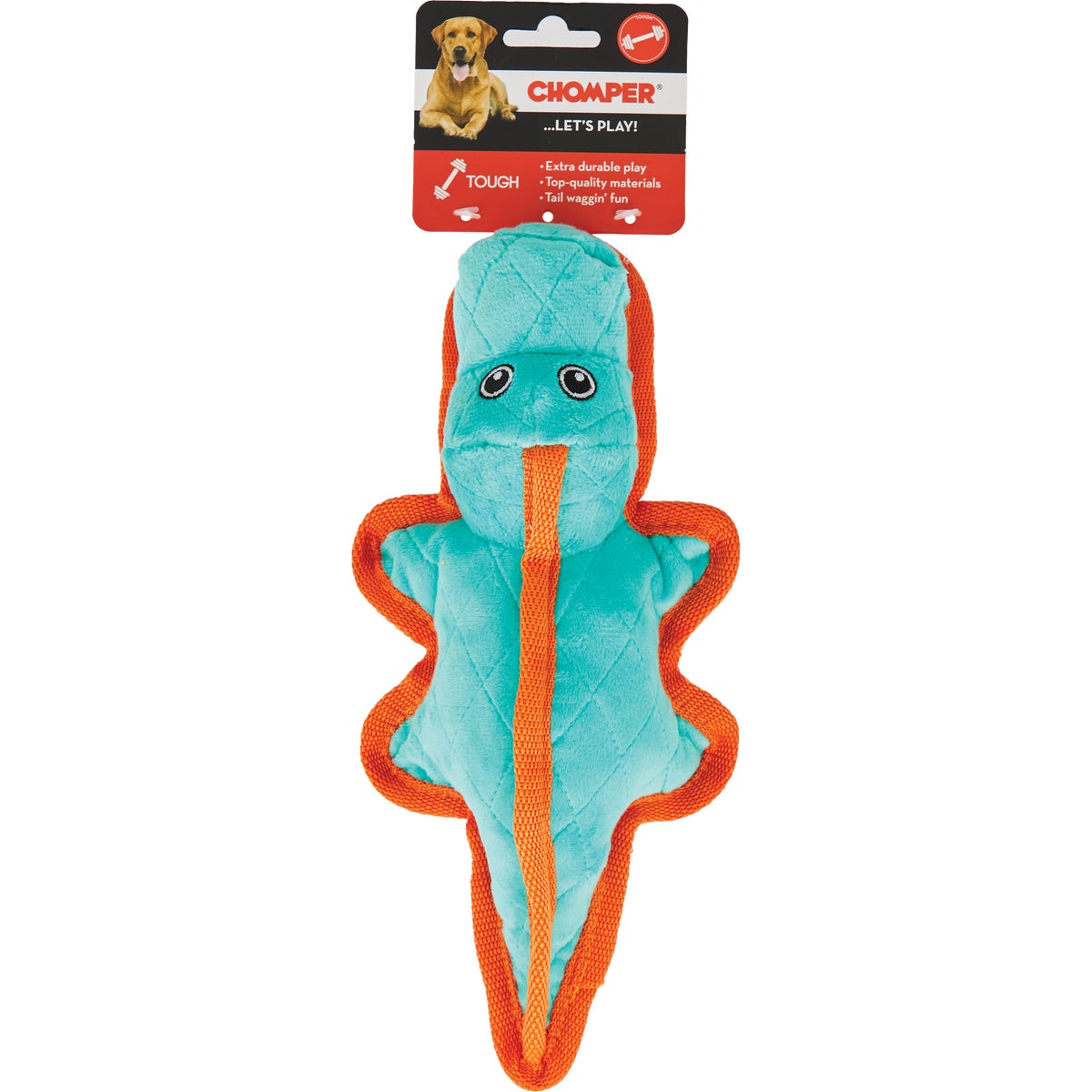 Boss Pet Chomper Jr. Gladiator Gator Dog Toy Image 2