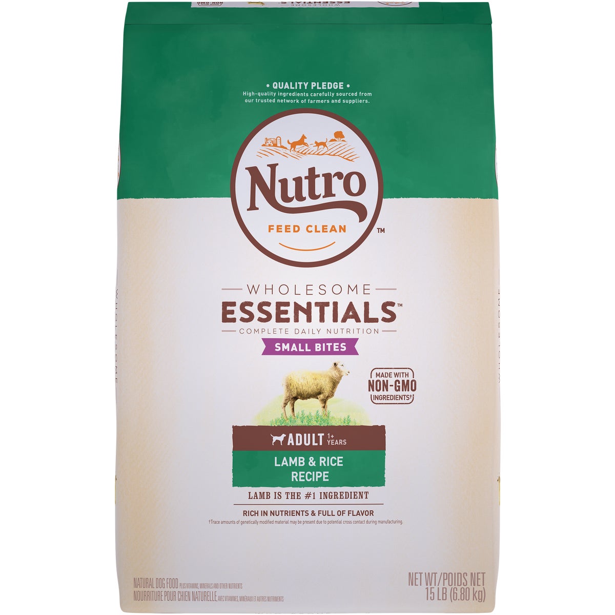 Nutro Wholesome Essentials Small Bite 12 Lb. Lamb & Rice Adult Dry Dog Food Image 1
