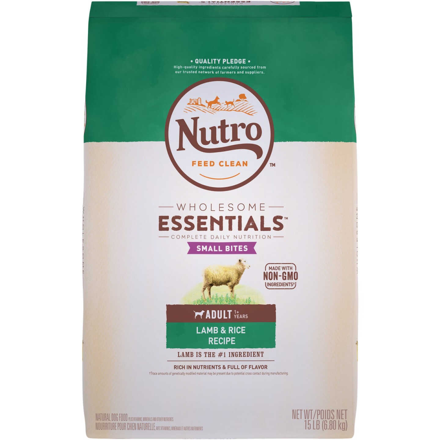 Nutro Wholesome Essentials Small Bite 12 Lb. Lamb & Rice Adult Dry Dog Food Image 1