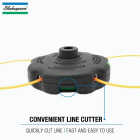 Shakespeare Push-N-Load 4-Line Replacement Trimmer Head Image 5