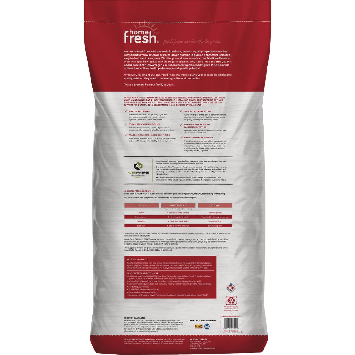 Kent Home Fresh Family Hutch 17 Rabbit Feed Image 2