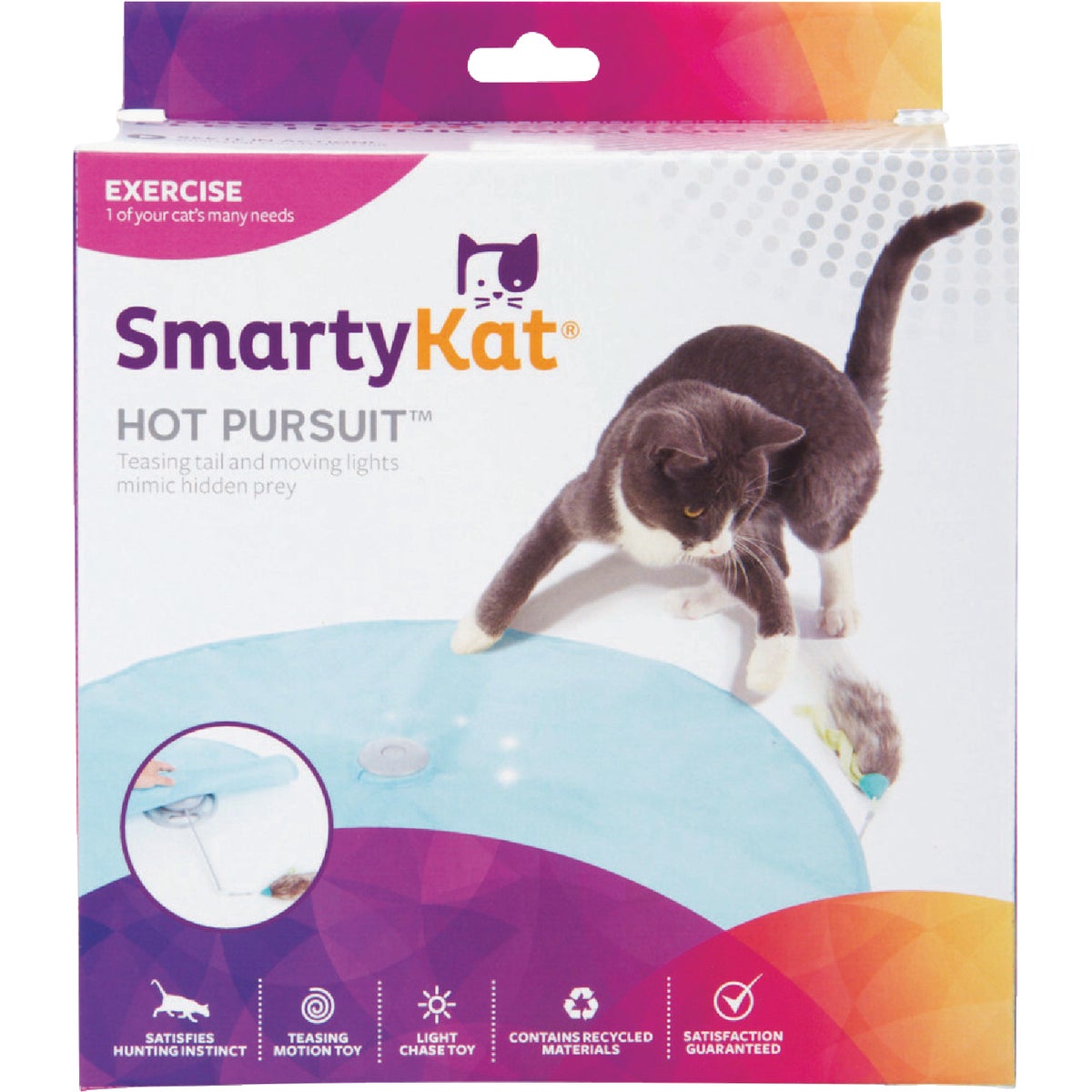 SmartyKat Hot Pursuit Electronic Concealed Motion Electronic Motion Cat Toy