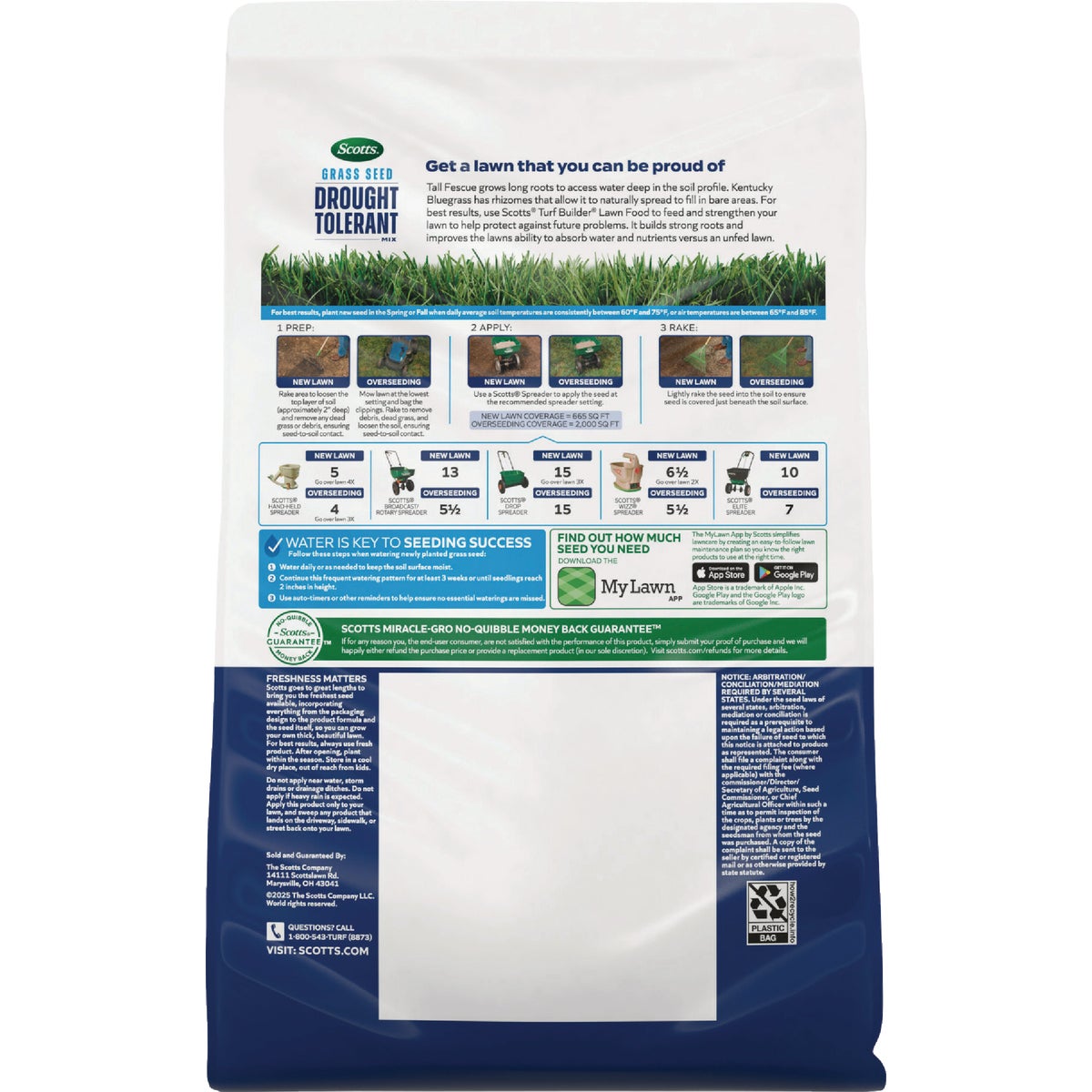 Scotts 4 Lb. Drought Tolerant Grass Seed Mix Image 2