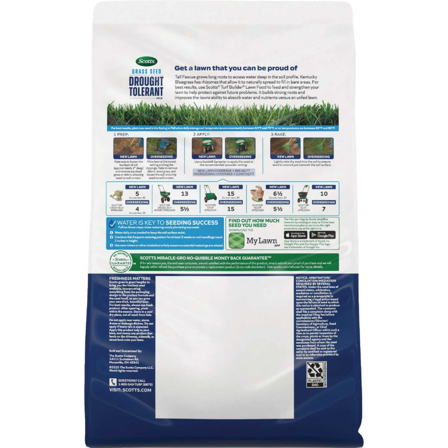 Scotts 4 Lb. Drought Tolerant Grass Seed Mix Image 2