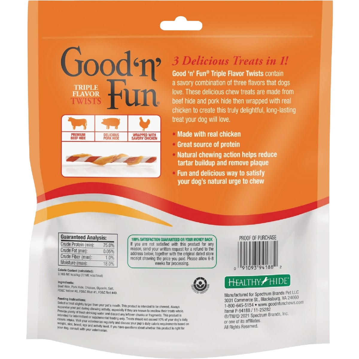 Good 'N' Fun Triple Flavor Twists Dog Snack (70-Pack) Image 2