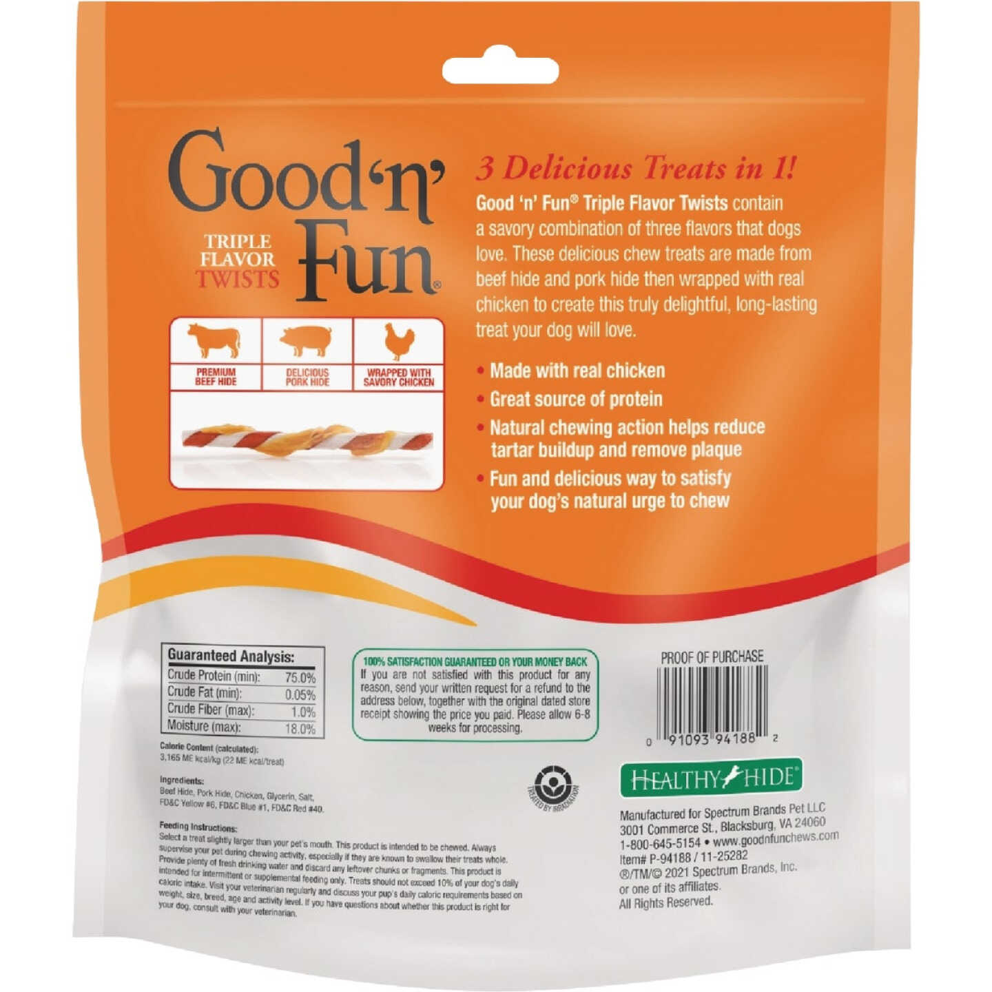 Good 'N' Fun Triple Flavor Twists Dog Snack (70-Pack) Image 2
