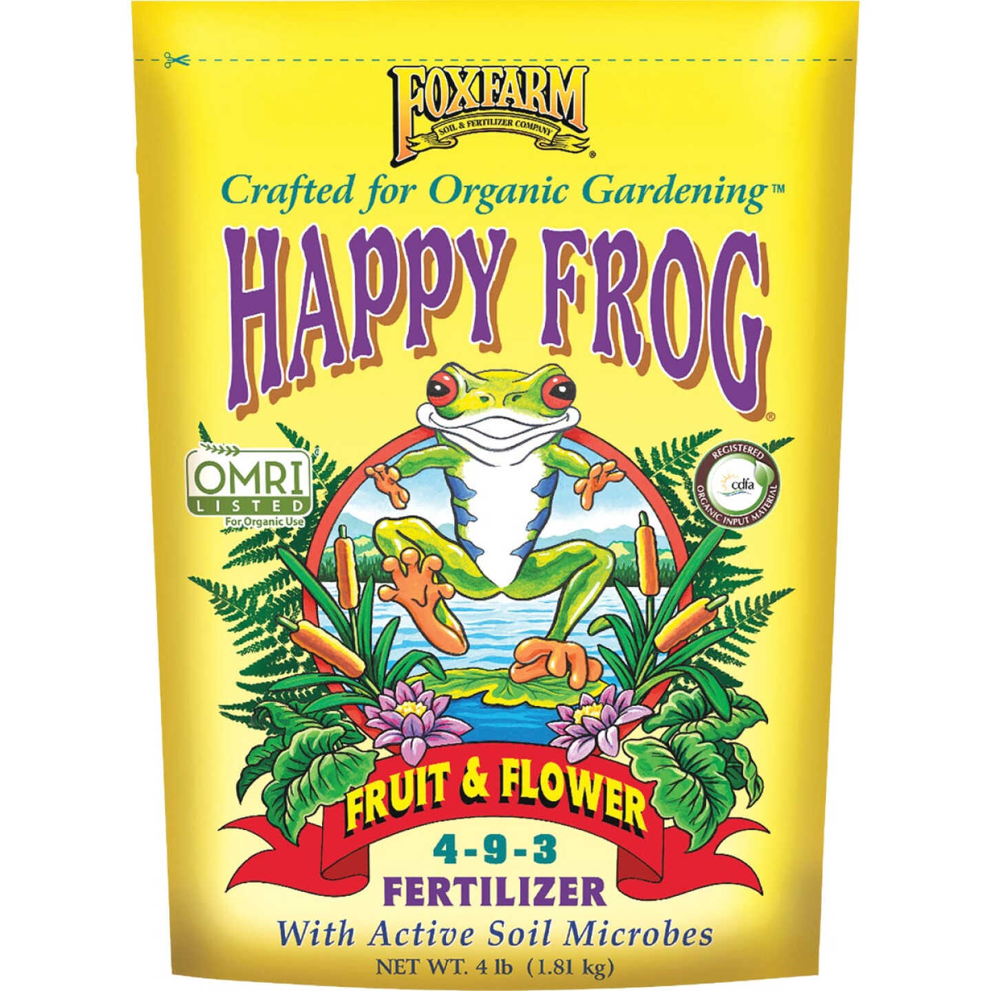 FoxFarm Happy Frog 4 Lb. Fruit & Flower Fertilizer Image 1