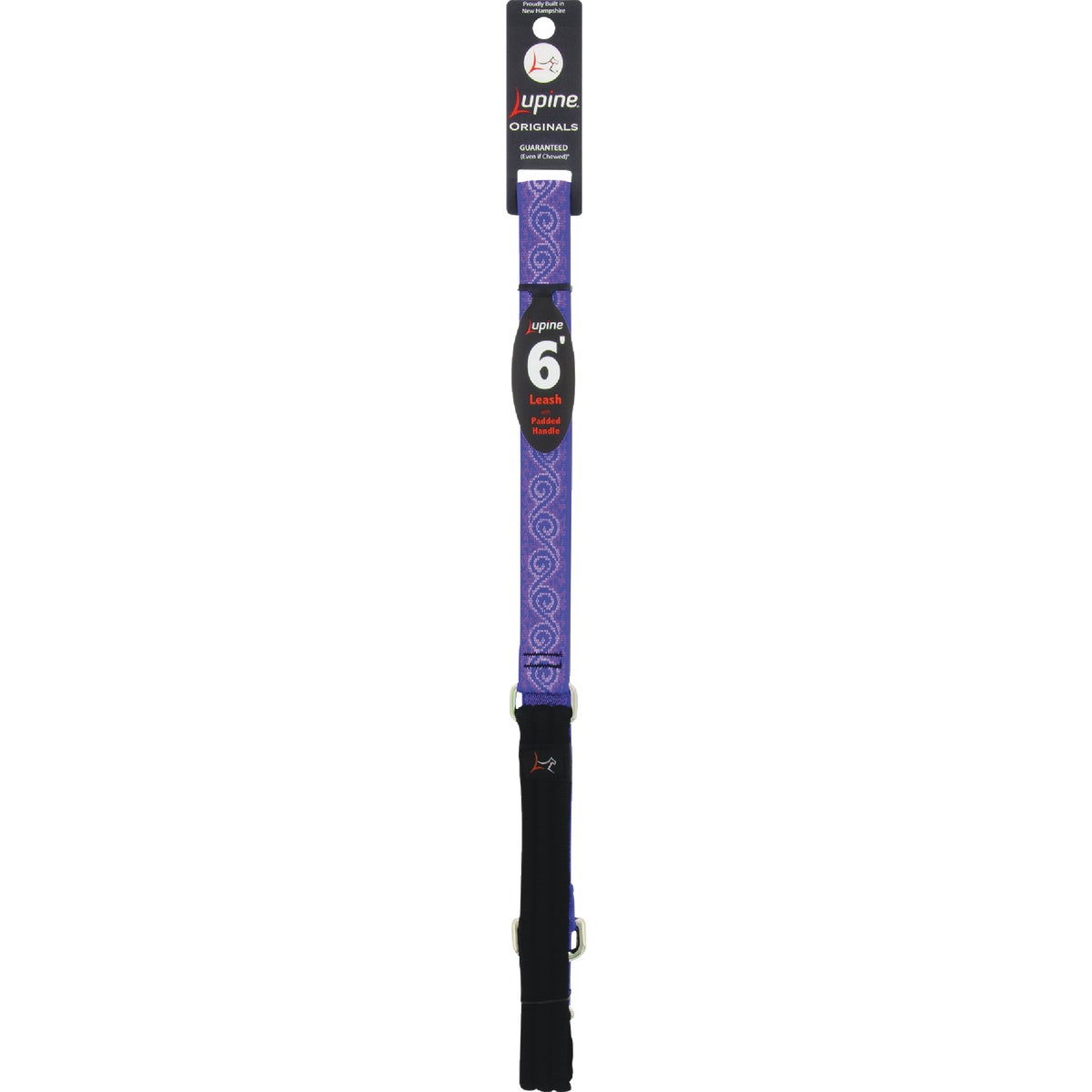 Lupine 1 In. x 6 Ft. Woven Pattern Jellyroll Dog Leash