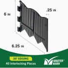Master Mark Dig-Free 6 In. H. x 20 Ft. L. Black Poundable Lawn Edging Image 4