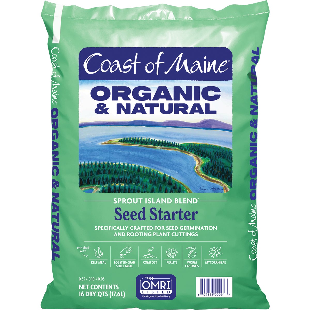 Coast of Maine Sprout Island Blend 16 Qt. 14 Lb. Organic Seed Starter