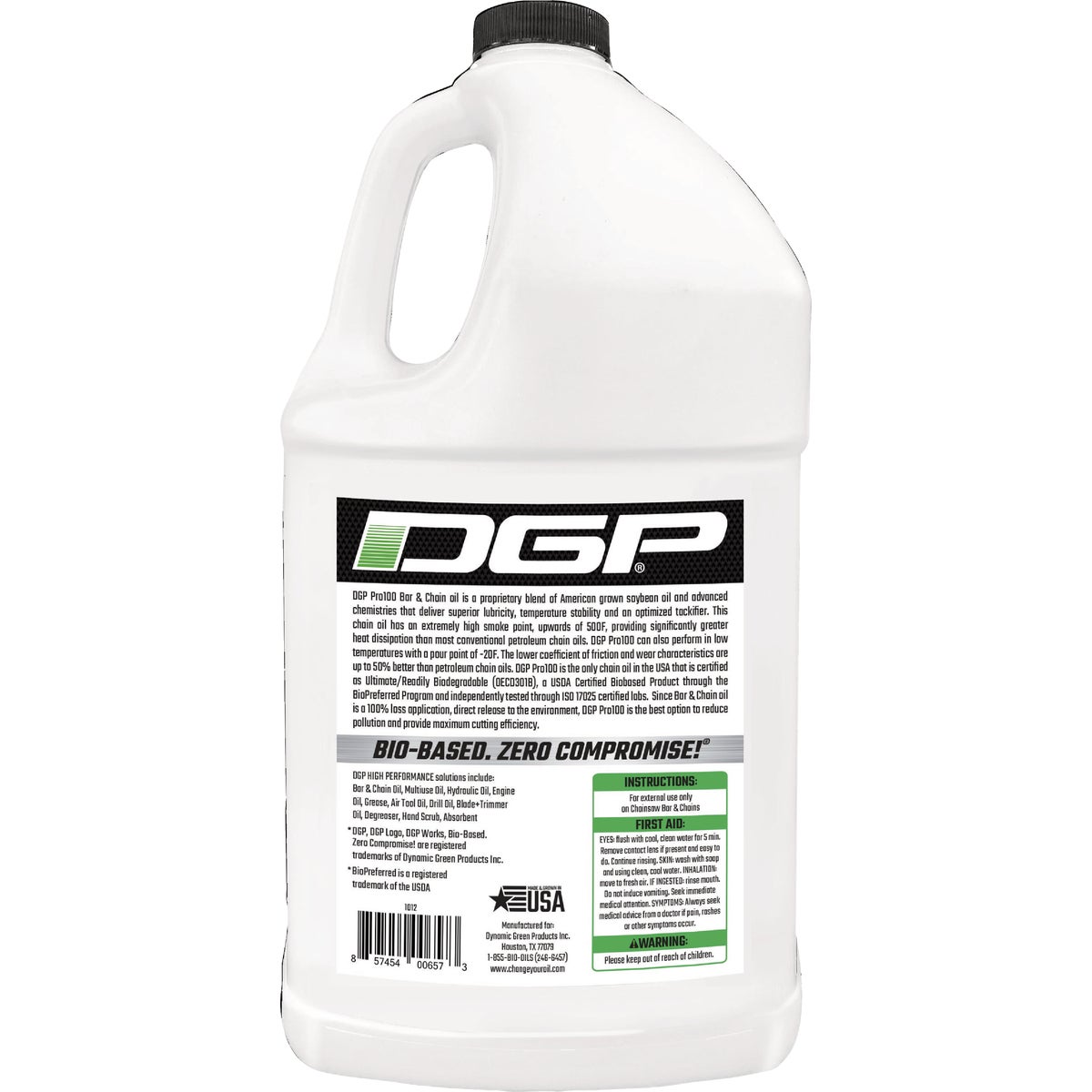 DGP 1 Gal. Pro 100 Bar & Chain Biodegradable Oil Image 2