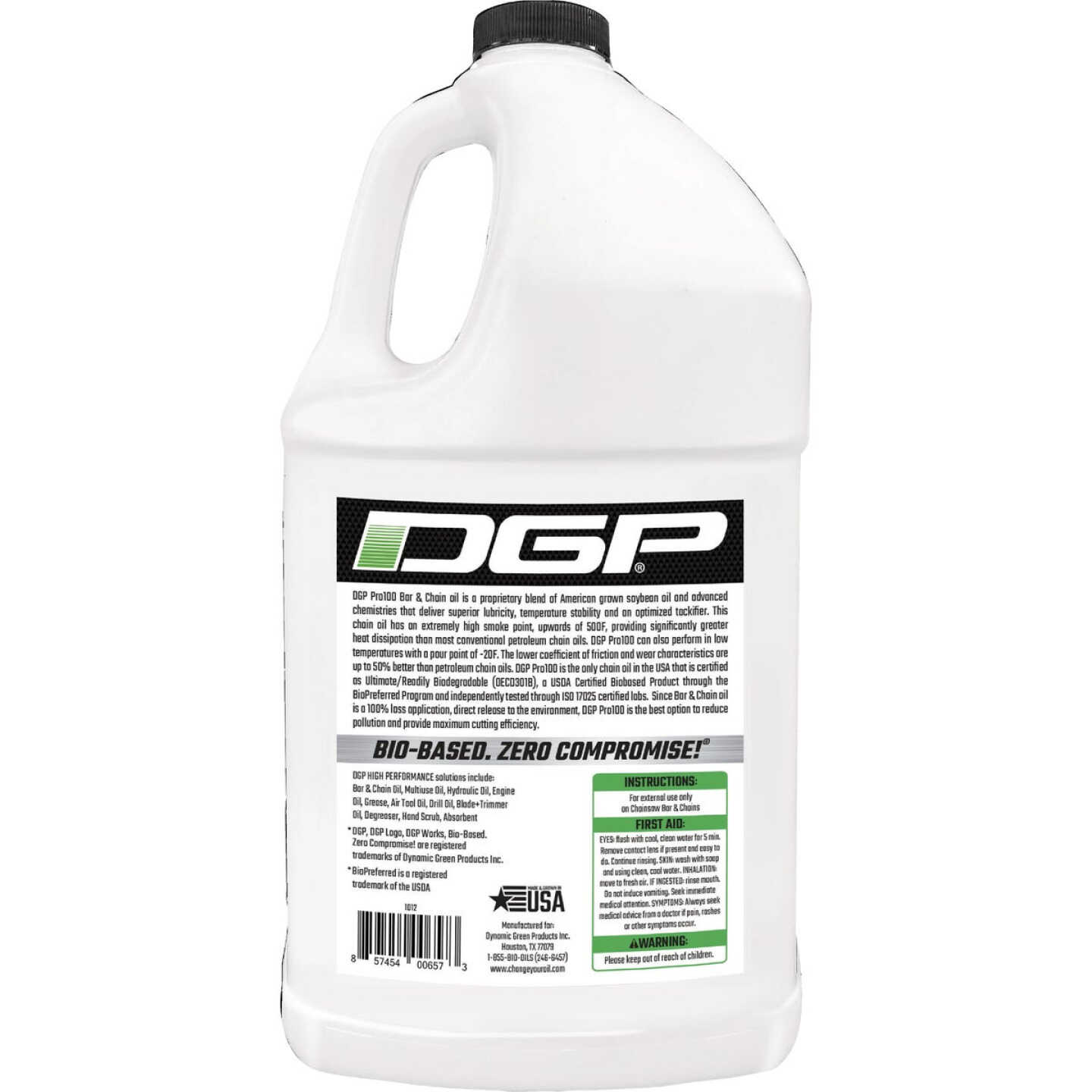 DGP 1 Gal. Pro 100 Bar & Chain Biodegradable Oil Image 2