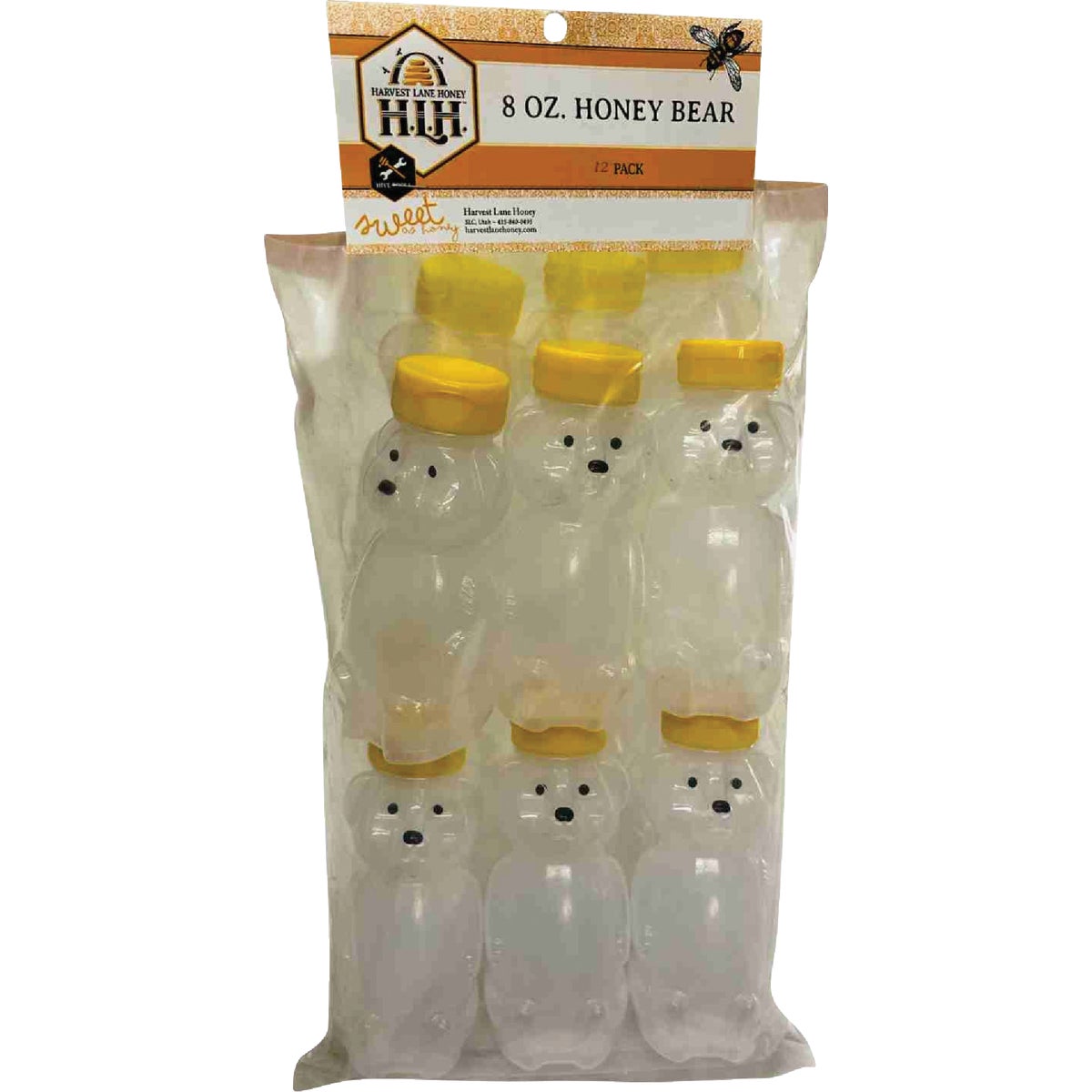 Harvest Lane Honey 8 Oz Plastic Honeybear Bottles (6-Pack) Image 2