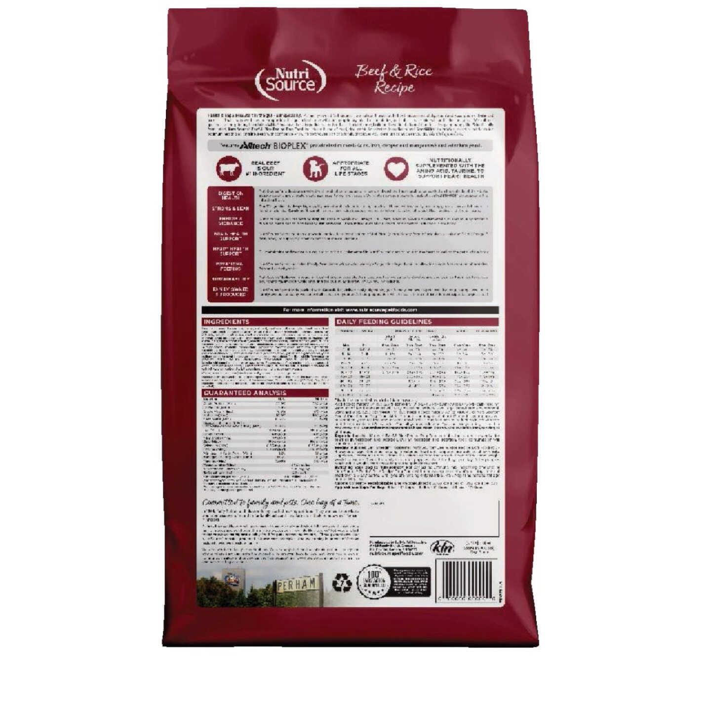 NutriSource 4 Lb. Beef & Rice Recipe Dog Food Image 7