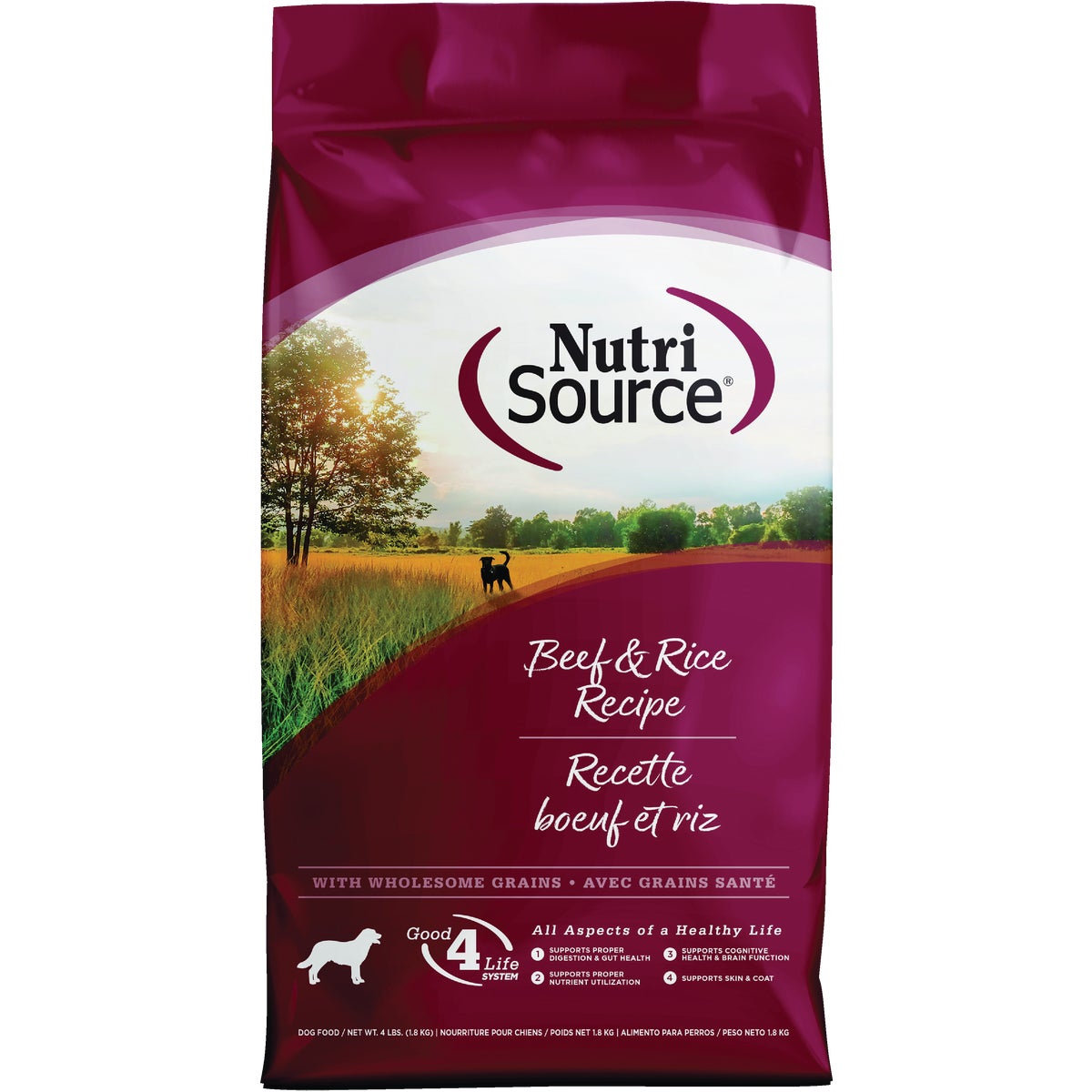 NutriSource 4 Lb. Beef & Rice Recipe Dog Food