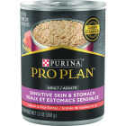 Purina Pro Plan Sensitive Skin & Stomach Salmon & Rice Adult Dog Food Pate, 13 Oz. Image 1