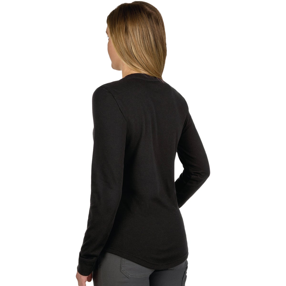 Milwaukee FREEFLEX Women's XL Black Long Sleeve Hybrid T-Shirt Image 7