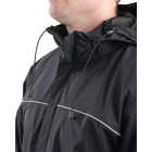 Berne Coastline Men's 2XL Black Lightweight Hooded Rain Jacket Image 5