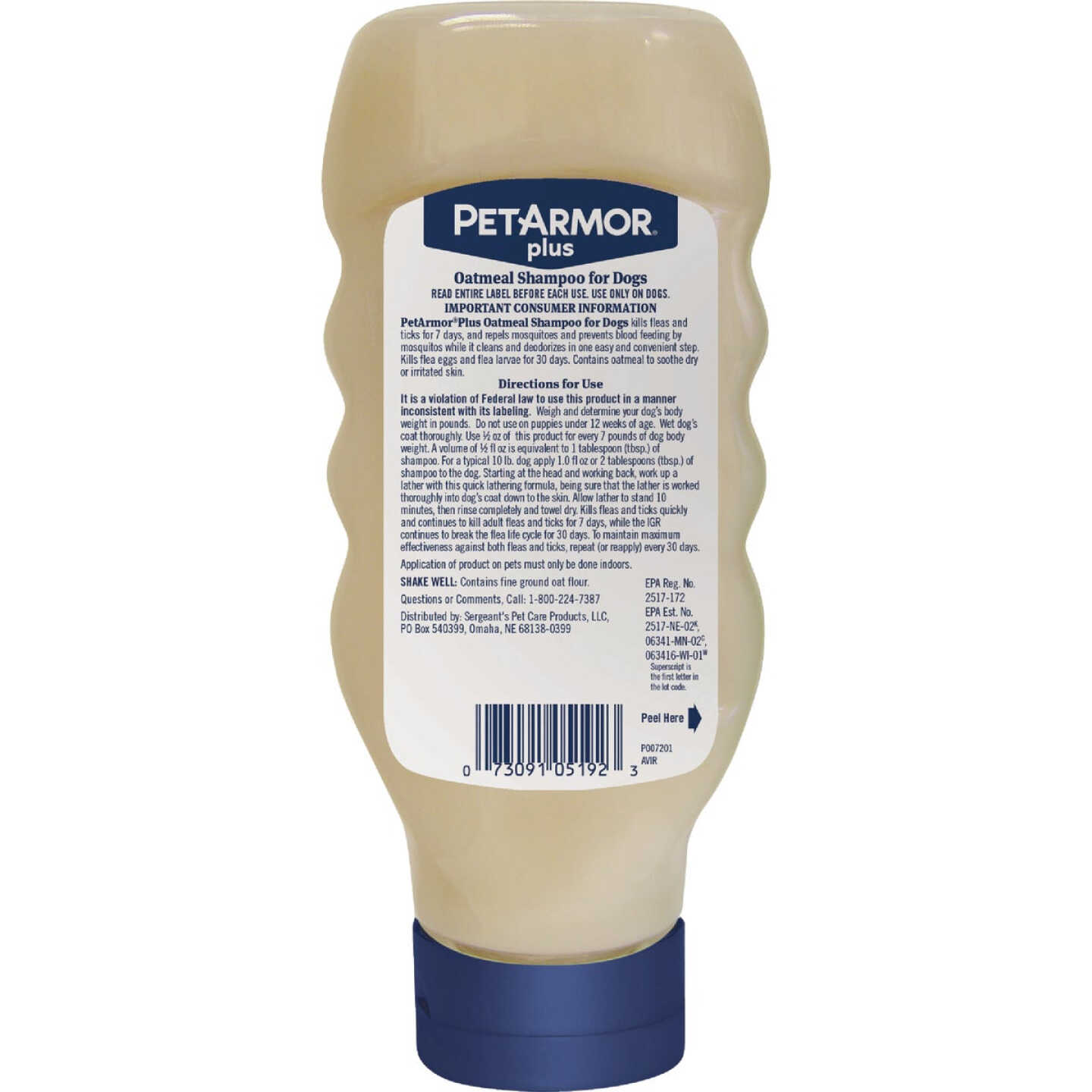 PetArmor Plus 18 Oz. Tropical Breeze Scent Flea & Tick Oatmeal Dog Shampoo Image 9