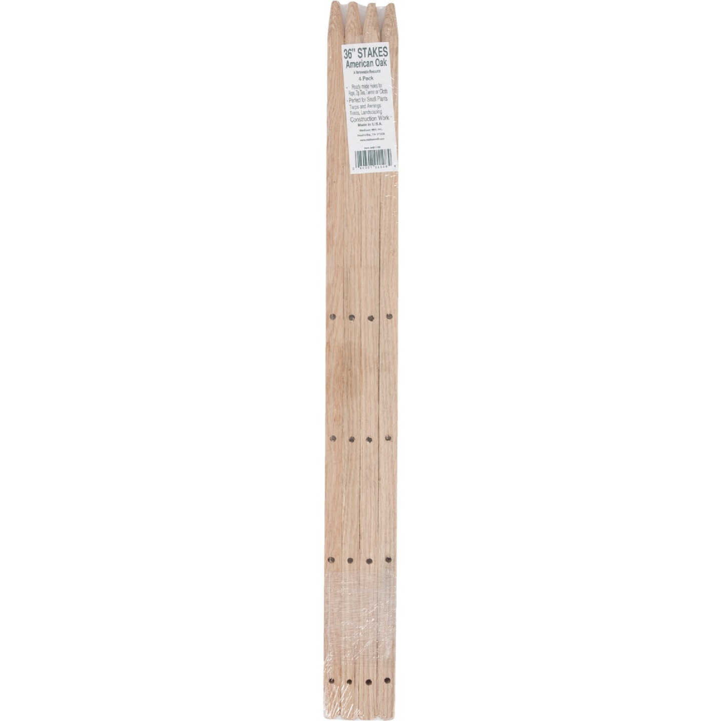 Madison Mill 36 In. Oak Wood Plant Stake (4-Pack) Image 2